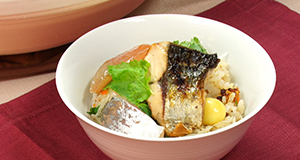笹岡シェフ
「江の島の海の幸　土鍋炊き込みご飯」