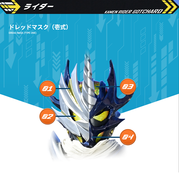 ドレッドマスク（壱式）｜仮面ライダーガッチャード｜テレビ朝日