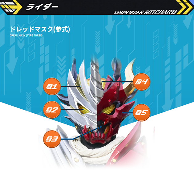 ドレッドマスク(参式)｜仮面ライダーガッチャード｜テレビ朝日