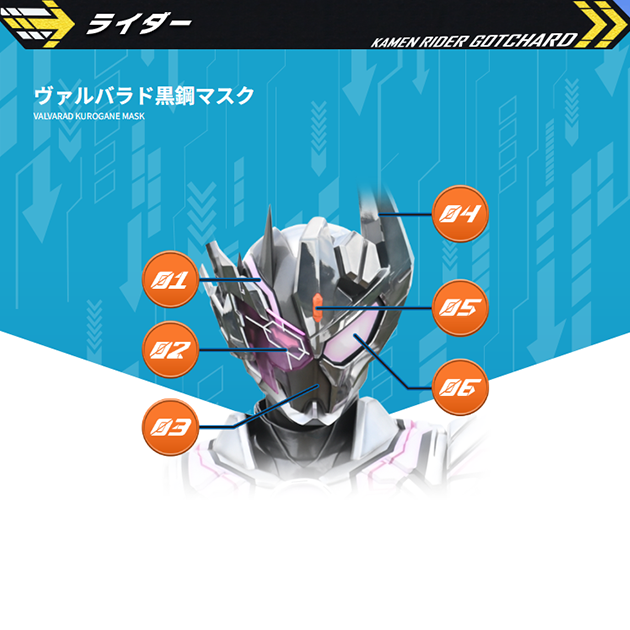 ヴァルバラド黒鋼マスク｜仮面ライダーガッチャード｜テレビ朝日