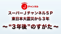 スーパーJチャンネルSP　東日本大震災から3年　～“3年後”のすがた