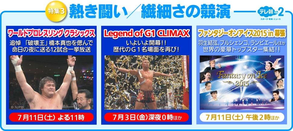 ���W3 ���[���h�v�����X�����O �N���V�b�N�X�ALegend of G1 CLIMAX�^�t�B�M���A�X�P�[�g�@�t�@���^�W�[�I���A�C�X2015 in ����