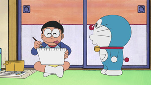 「ほめればのび太も芸じゅつ家」「右か左か人生コース」