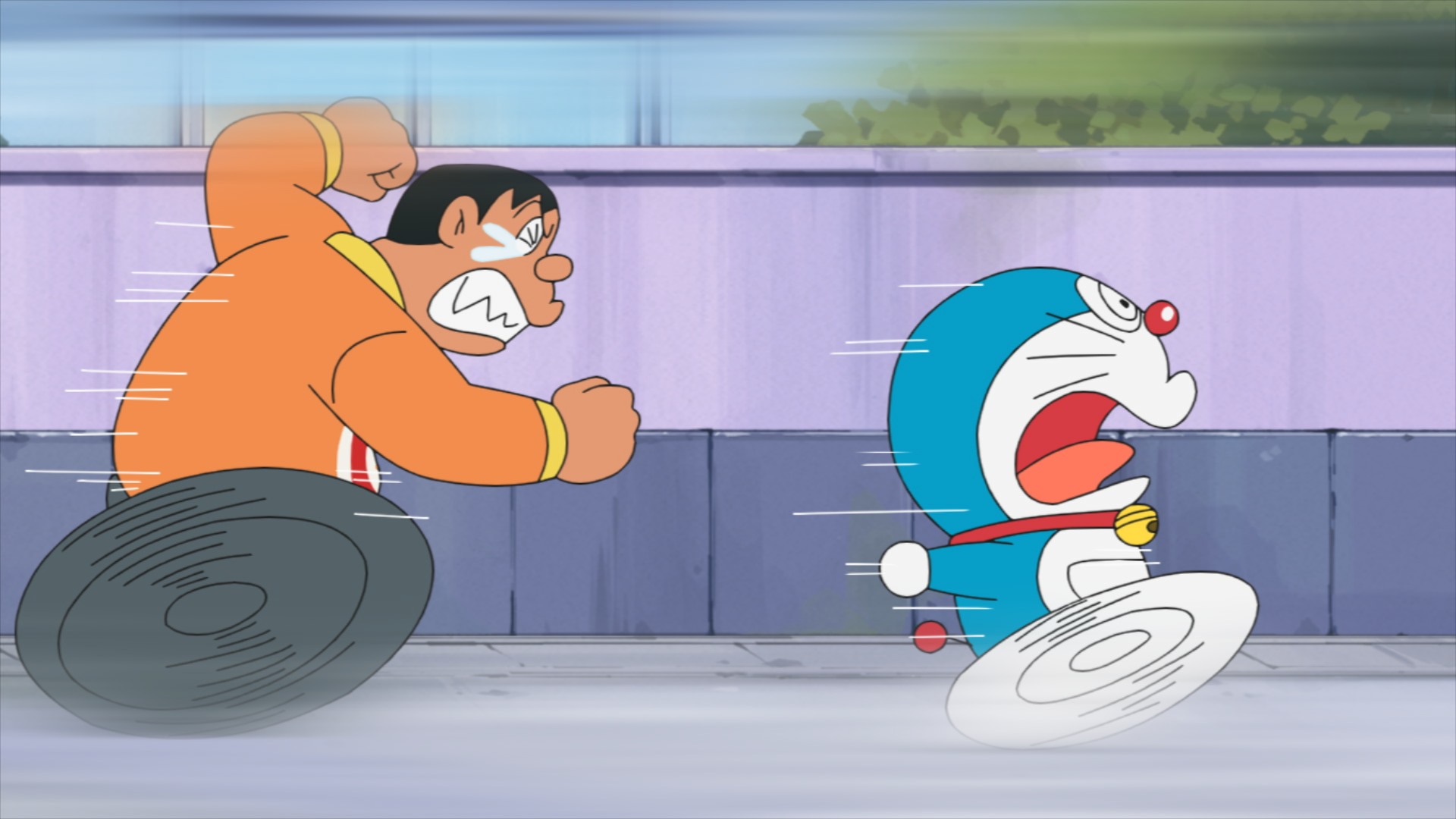 「ジャイアン台風接近（せっきん）中」「なんでもエーアイアイ」