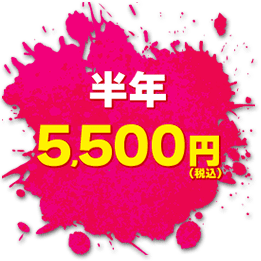 半年利用料 5500円