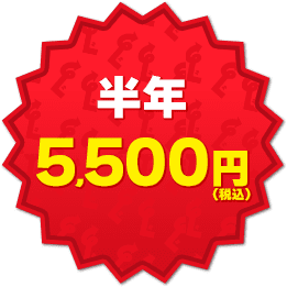 半年利用料 5500円