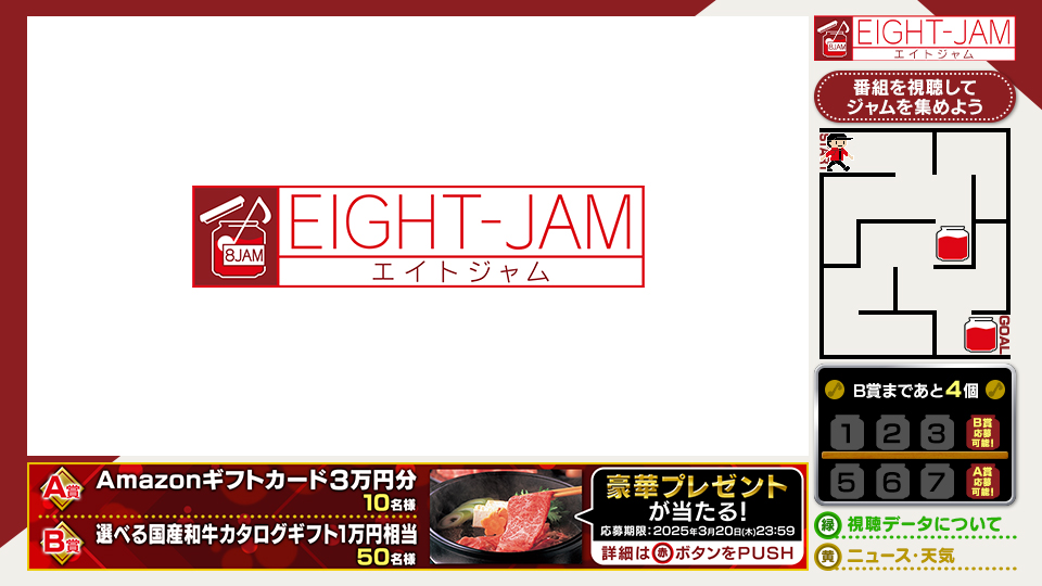 データ放送画面