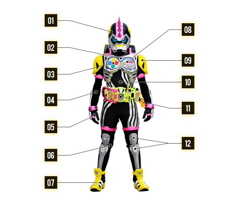仮面ライダーエグゼイド Rider Hero Series 09 KAMEN RIDER EX-AID Double Action Gamer