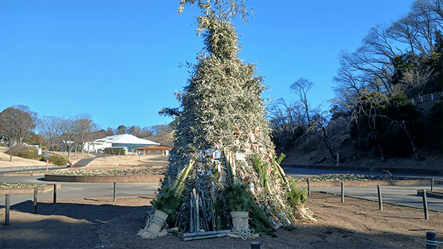 こどもの国で６０回目の「ジャンボカルタとり大会」「どんど焼き」