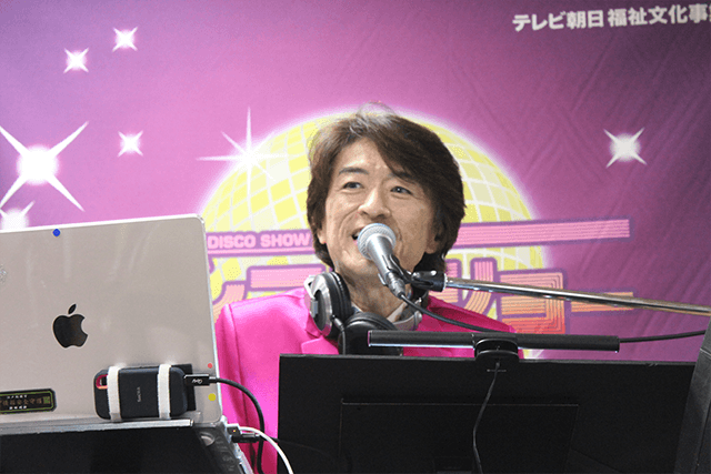 DJ OSSHYさん！　高齢者施設訪問　ディスコショー