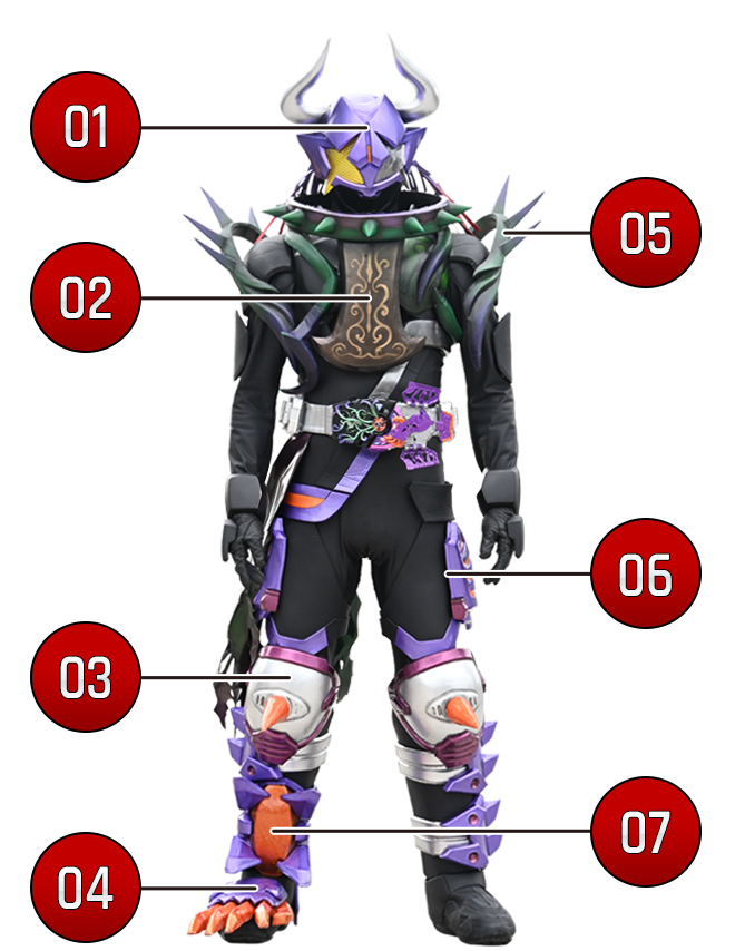 仮面ライダーバッファ ジャマトゾンビフォーム|仮面ライダーギーツ