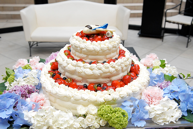 世界旅行をテーマにしたケーキ