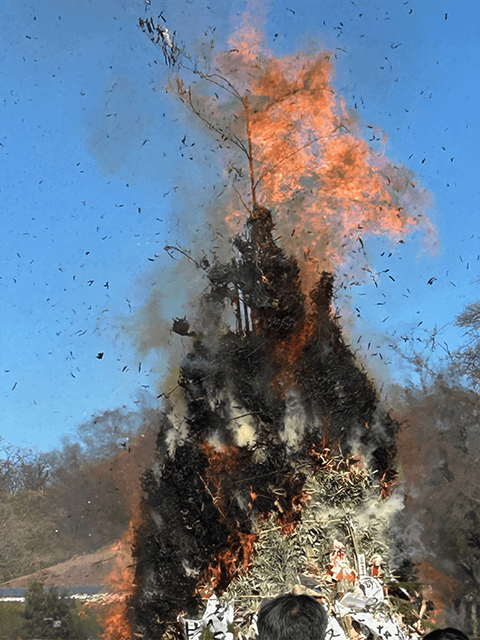 こどもの国で60回目の「ジャンボカルタとり大会」「どんど焼き」