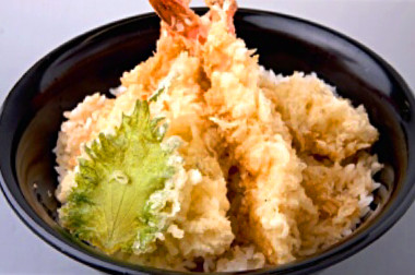 えびとトロ卵の天丼