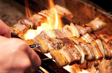 炭焼き牛ハラミステーキ串