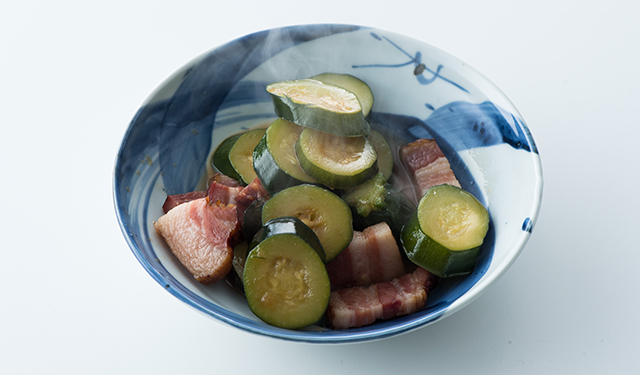 ズッキーニとベーコンの煮つけ おかずのクッキング テレビ朝日