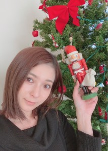 住田アナ＆クリスマスツリー