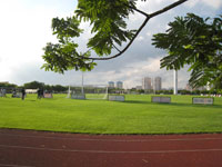 ミディン・スタジアムに隣接する練習場