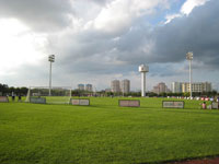 ミディン・スタジアムに隣接する練習場