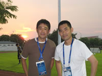 角澤アナと共に黄昏・・・