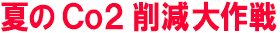 夏のCO2削減大作戦！