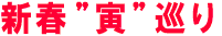 新春”寅”巡り