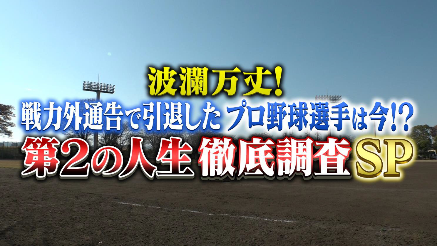 波瀾万丈！戦力外通告で引退したプロ野球選手は今！？
第2の人生 徹底調査SP