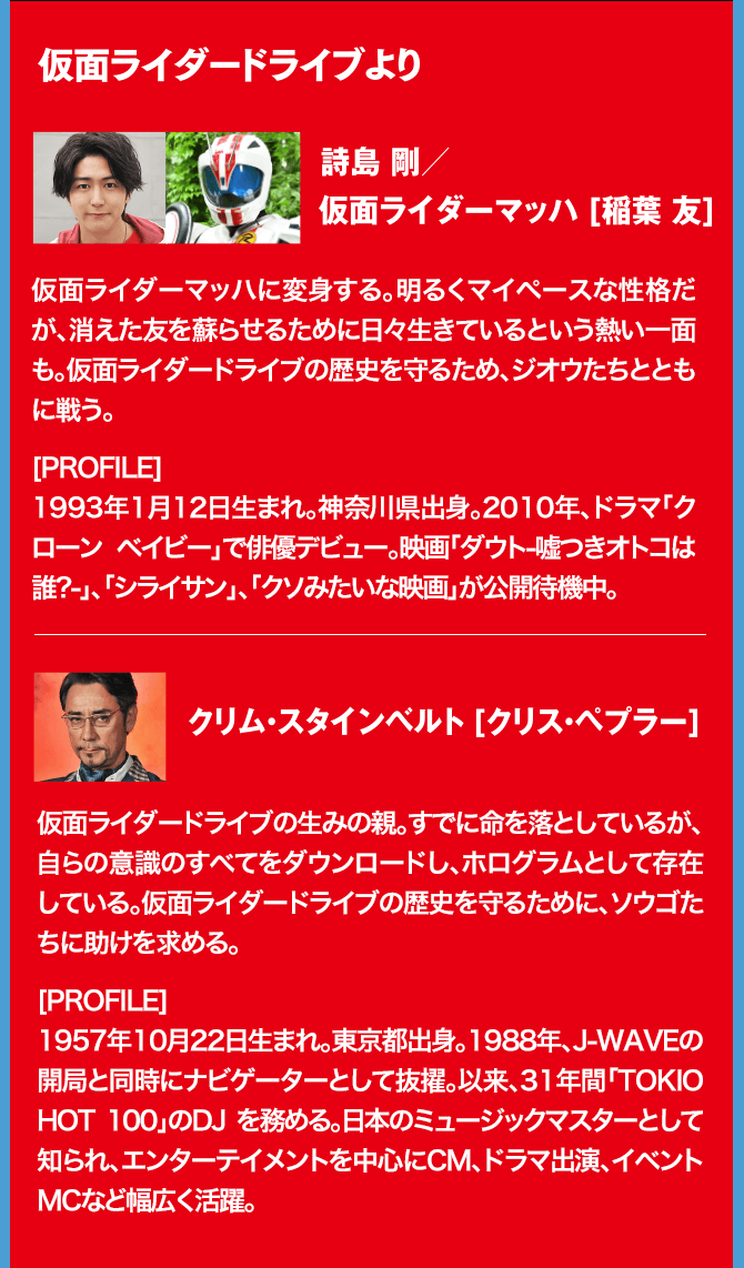 仮面ライダードライブより