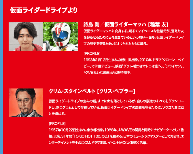 仮面ライダードライブより